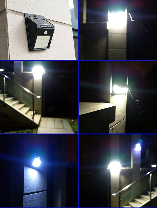 UP TREND Solar Motion Sensor Wall Light | 3 Modes, No Wiring, Waterproof