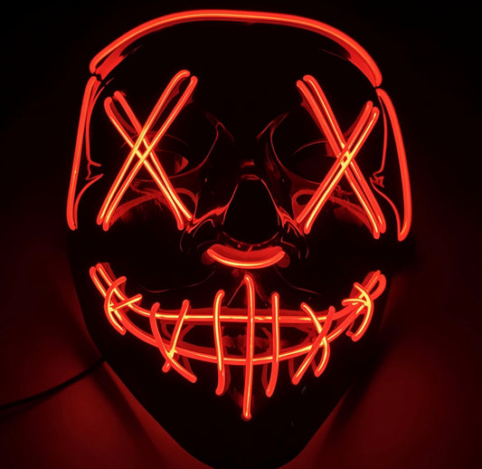 Up Trend Luminous V for Vendetta Mask - LED Cold Light Mask for Ghost Step Dance