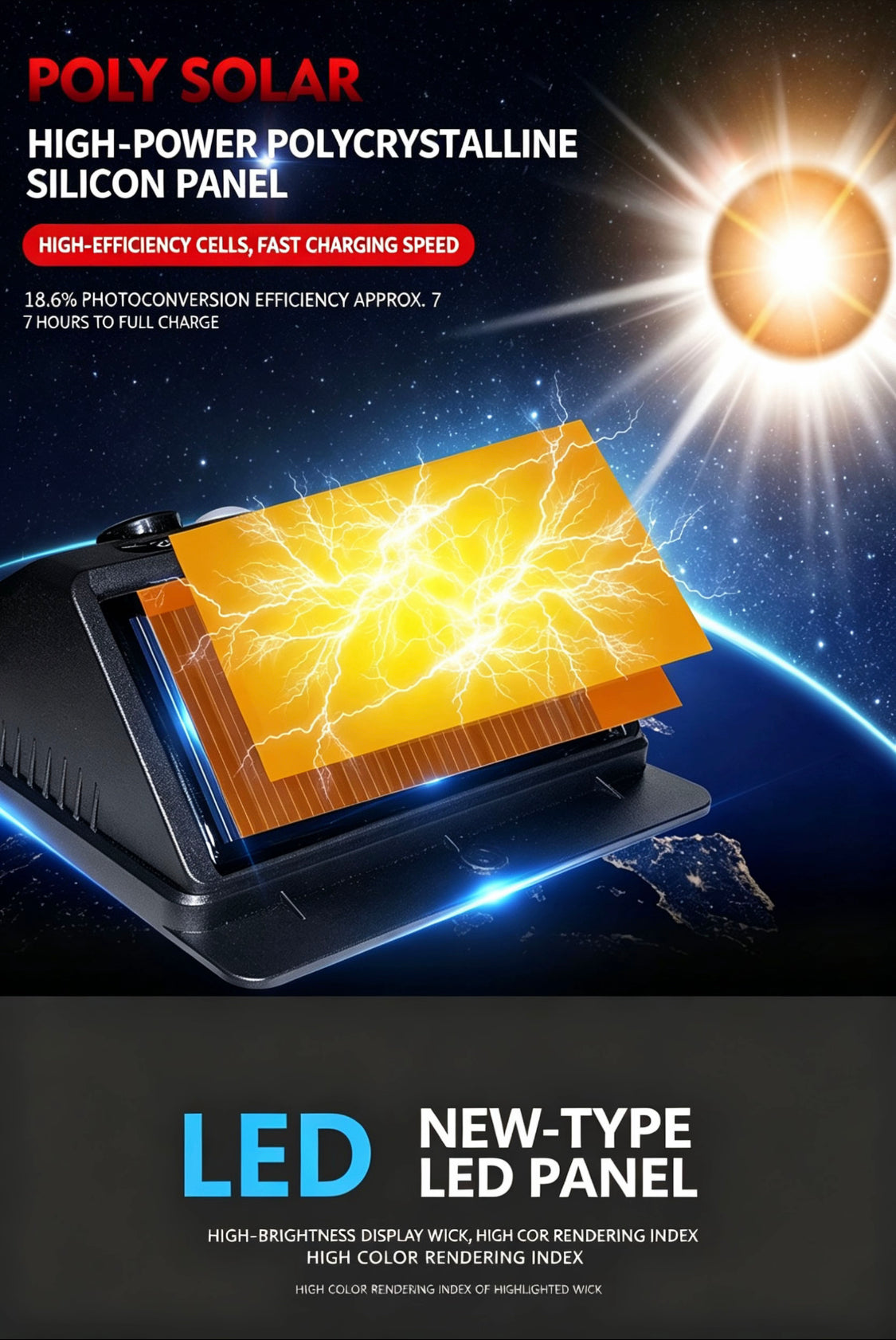 UP TREND Solar Motion Sensor Wall Light | 3 Modes, No Wiring, Waterproof