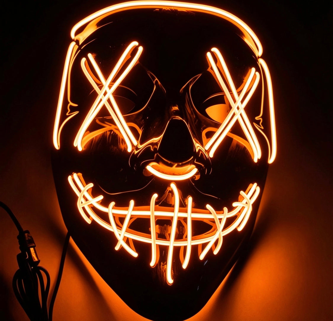 Up Trend Luminous V for Vendetta Mask -  LED Cold Light Mask for Ghost Step Dance