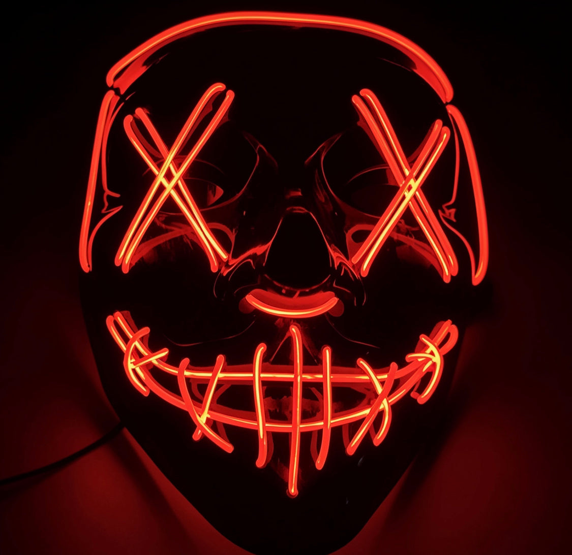 Up Trend Luminous V for Vendetta Mask -  LED Cold Light Mask for Ghost Step Dance