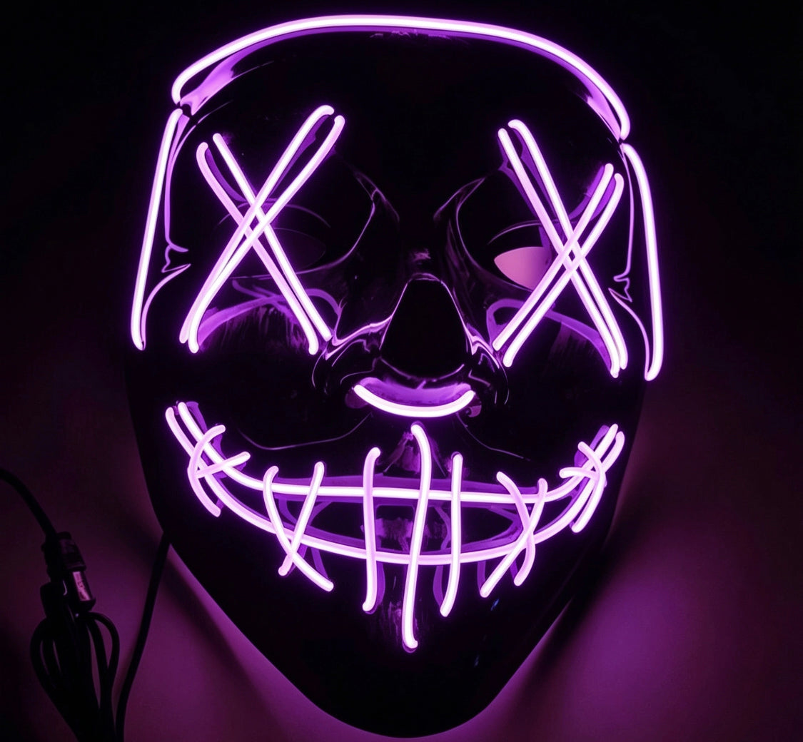 Up Trend Luminous V for Vendetta Mask -  LED Cold Light Mask for Ghost Step Dance