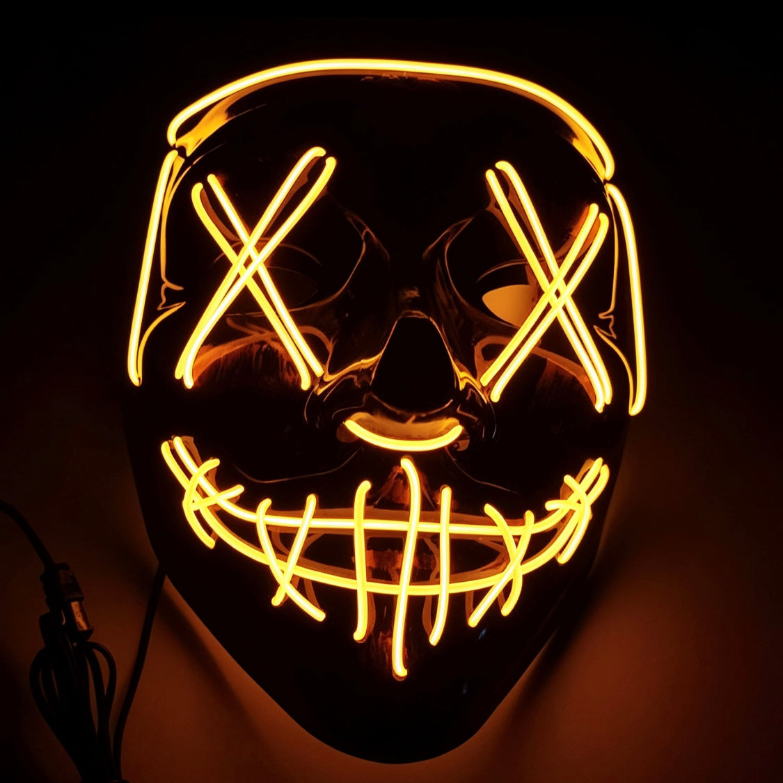 Up Trend Luminous V for Vendetta Mask -  LED Cold Light Mask for Ghost Step Dance
